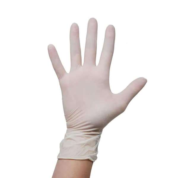 Kleen Chef Disposable Gloves, Natural Latex, Powder-Free, M, 100 PK, Natural KC-MS-M-DLG-1NR-Z - main